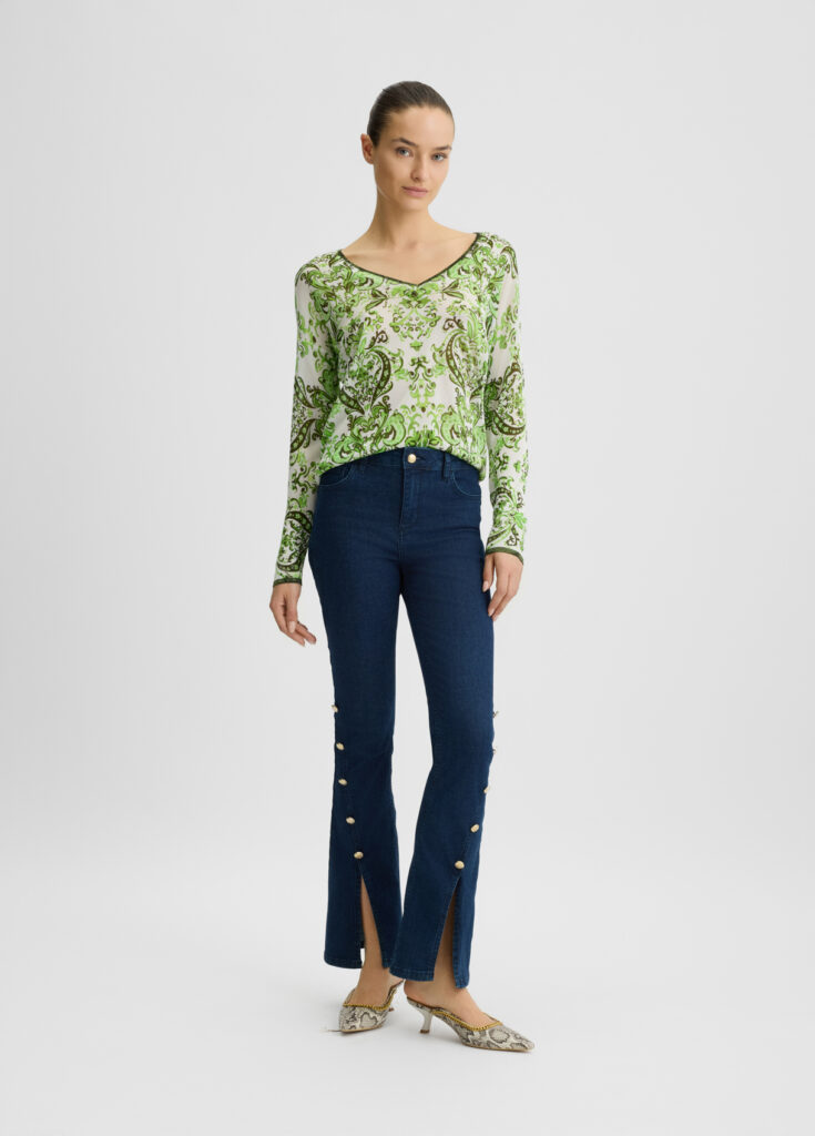 LIU JO WHITE_WA5M22__MAGLIA CHIUSA M/L WA5476MA24O | DARK GREEN