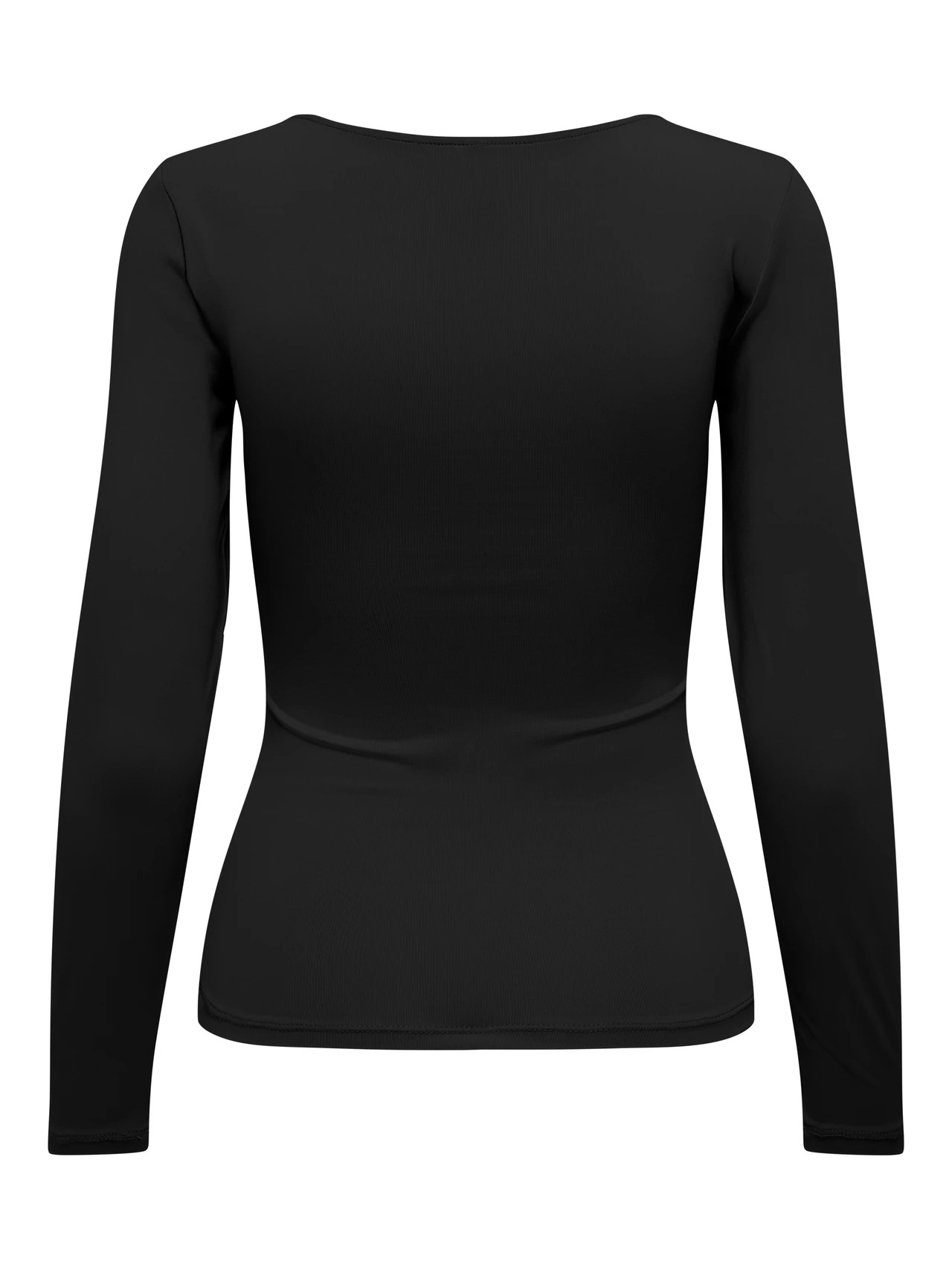 ONLY ONLEA L/S 2-WAY DEEP NECK TOP JRS NOOS ΜΠΛΟΥΖΑ | BLACK ONLY ONLEA L/S 2-WAY DEEP NECK TOP JRS NOOS ΜΠΛΟΥΖΑ | BLACK