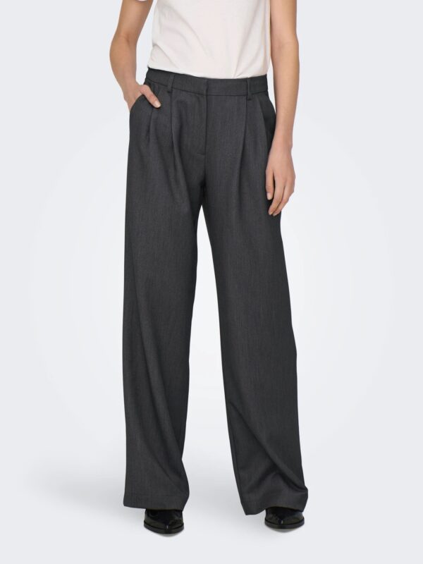 ONLY ONLHATTIE HW PLEAT STR PANT TLR NOOS ΠΑΝΤΕΛΟΝΙ | DARK GREY ONLY ONLHATTIE HW PLEAT STR PANT TLR NOOS ΠΑΝΤΕΛΟΝΙ | DARK GREY
