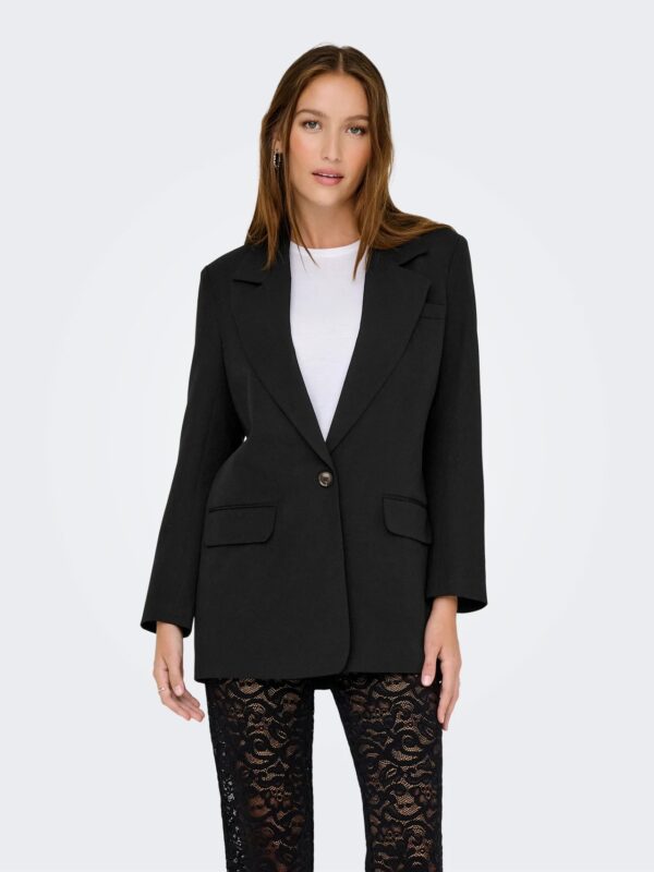 ONLY ONLHATTIE-LANA L/S OVERS MEL BLAZER TLR ΣΑΚΑΚΙ | BLACK