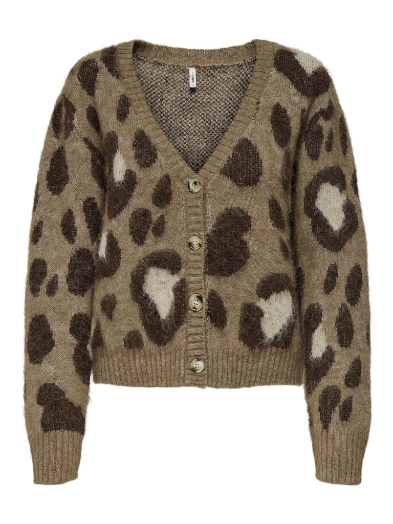 ONLY ONLEDELIE LIFE LS JQ CARDI V-NECK KNT ΠΛΕΚΤΟ | BROWN ONLY ONLEDELIE LIFE LS JQ CARDI V-NECK KNT ΠΛΕΚΤΟ | BROWN