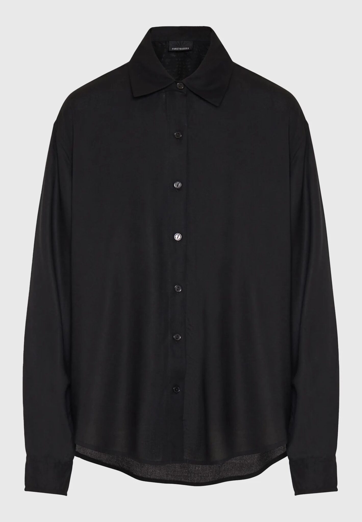 FUNKY BUDDHA ΓΥΝΑΙΚΕΊΟ ΠΛΕΚΤΌ ΜΕ ΛΑΙΜΌΚΟΨΗ | BLACK