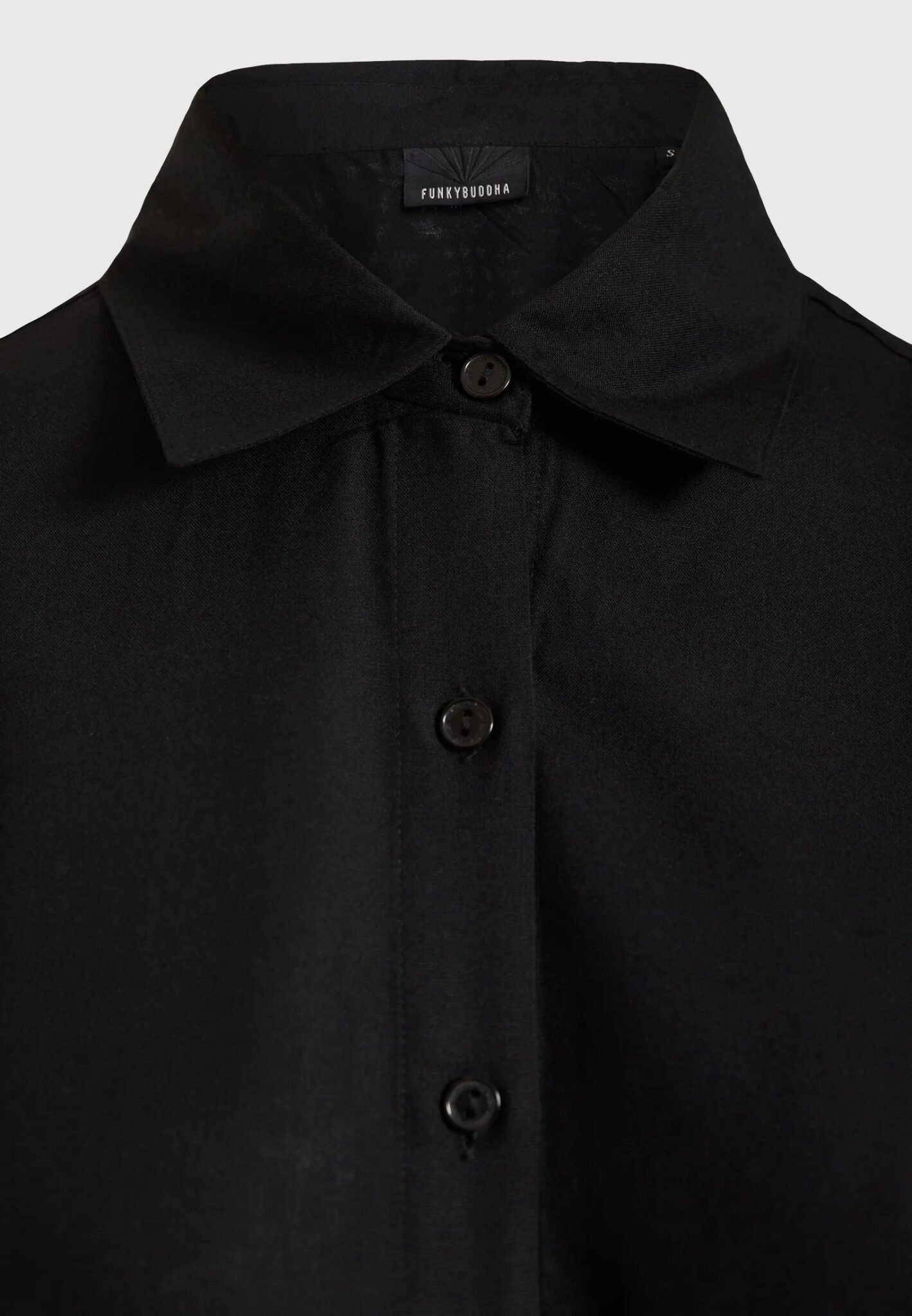 FUNKY BUDDHA ΓΥΝΑΙΚΕΊΟ ΠΛΕΚΤΌ ΜΕ ΛΑΙΜΌΚΟΨΗ | BLACK