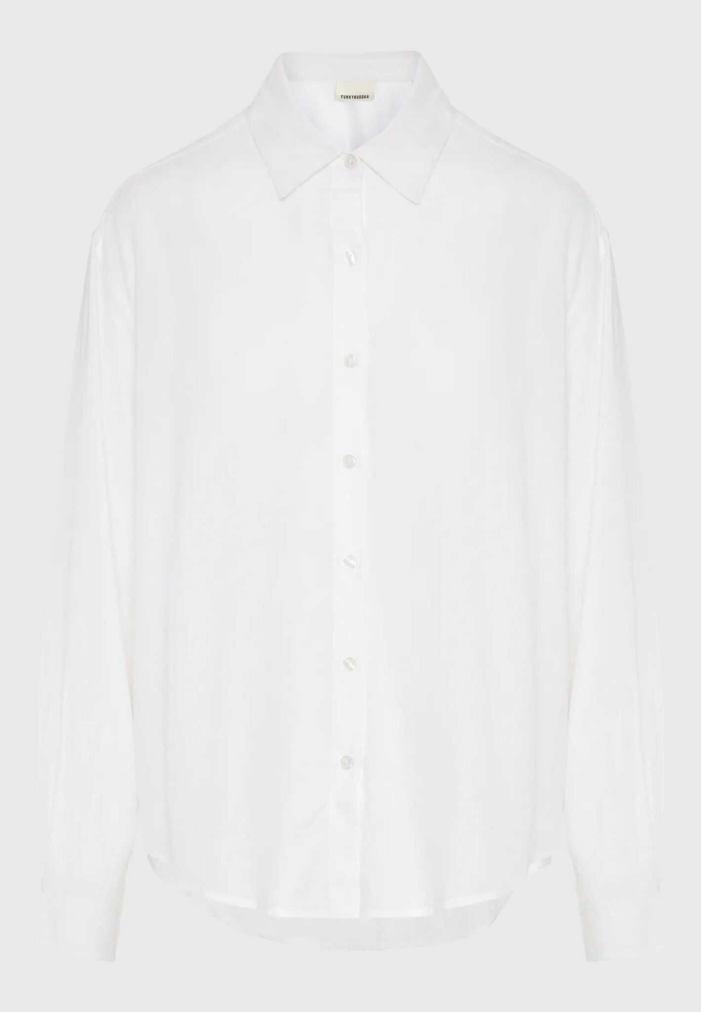 FUNKY BUDDHA ΓΥΝΑΙΚΕΊΟ ΠΟΥΚΆΜΙΣΟ BASIC | WHITE FUNKY BUDDHA ΓΥΝΑΙΚΕΊΟ ΠΟΥΚΆΜΙΣΟ BASIC | WHITE