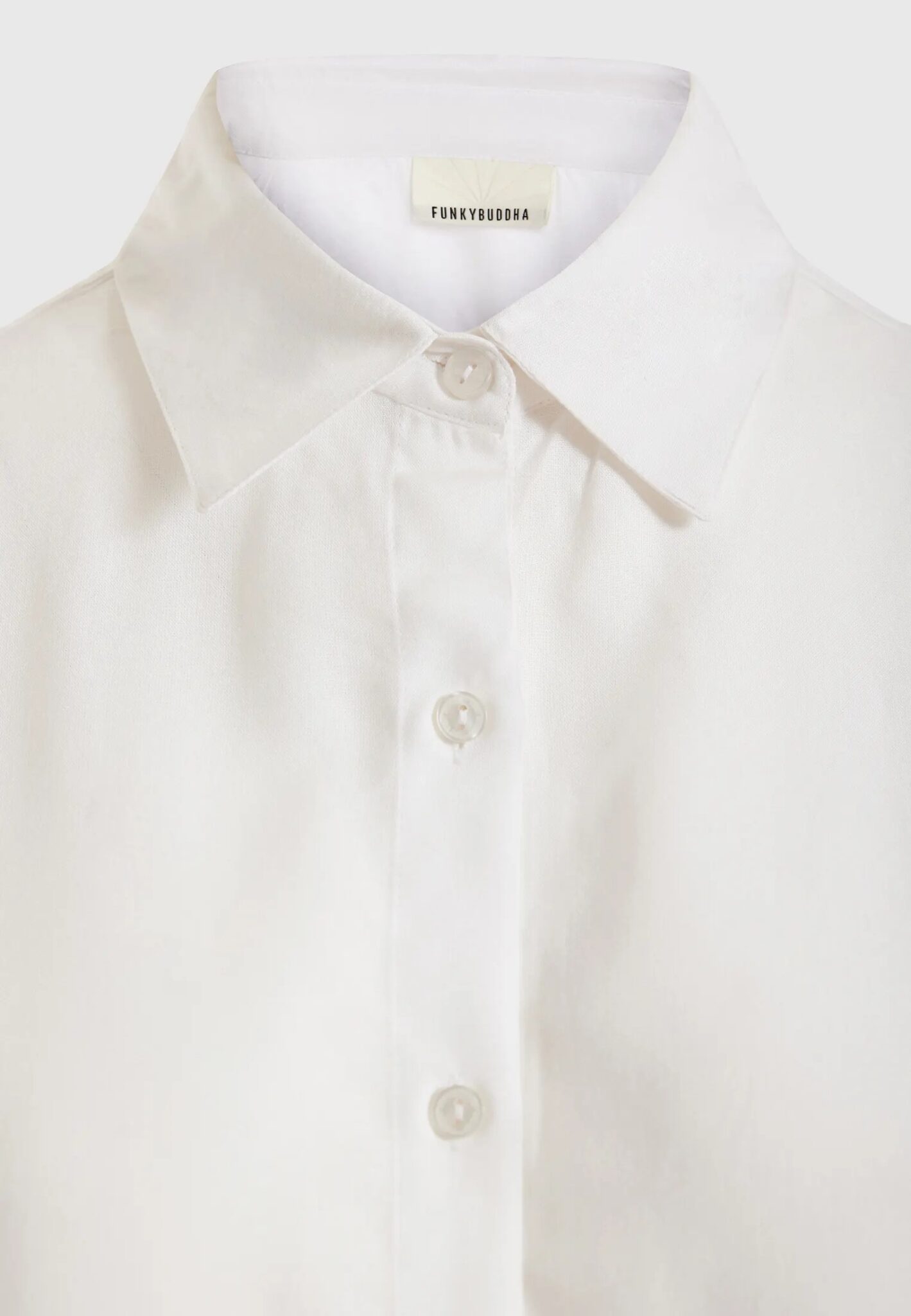 FUNKY BUDDHA ΓΥΝΑΙΚΕΊΟ ΠΟΥΚΆΜΙΣΟ BASIC | WHITE FUNKY BUDDHA ΓΥΝΑΙΚΕΊΟ ΠΟΥΚΆΜΙΣΟ BASIC | WHITE