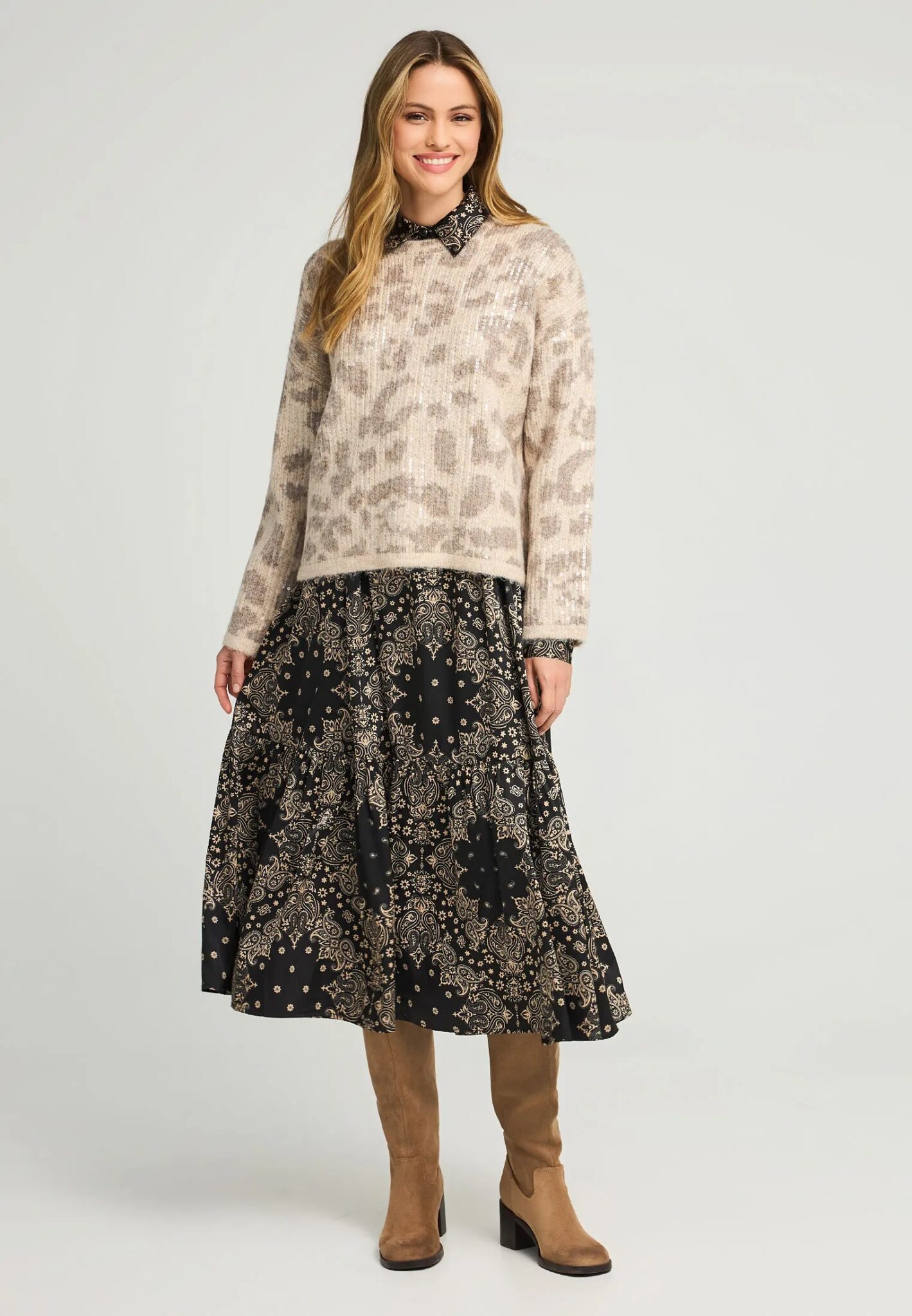 ONLY ONLEDELIE LIFE LS JQ CARDI V-NECK KNT ΠΛΕΚΤΟ | BROWN