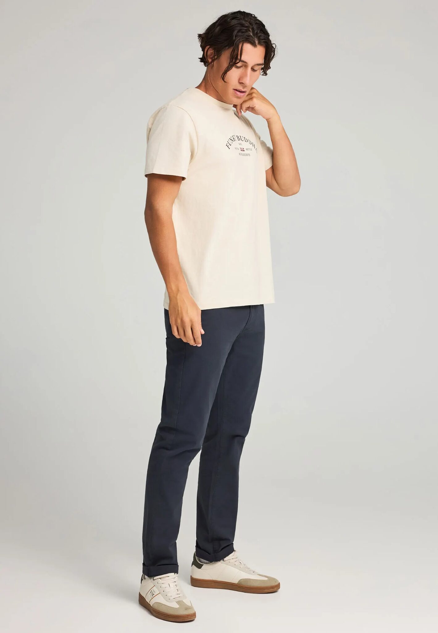 FUNKY BUDDHA ΑΝΔΡΙΚΉ ΜΠΛΟΎΖΑ ΜΕ ΜΑΚΡΎ ΜΑΝΊΚΙ | DARK GREEN