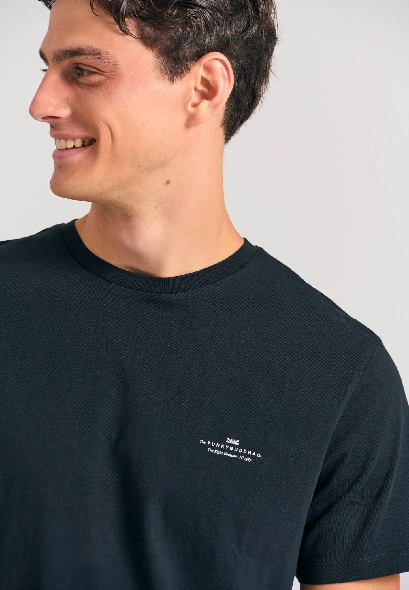 FUNKY BUDDHA ΑΝΔΡΙΚΉ ΜΠΛΟΎΖΑ ΜΕ ΚΟΝΤΌ ΜΑΝΊΚΙ BASIC | BLACK FUNKY BUDDHA ΑΝΔΡΙΚΉ ΜΠΛΟΎΖΑ ΜΕ ΚΟΝΤΌ ΜΑΝΊΚΙ BASIC | BLACK