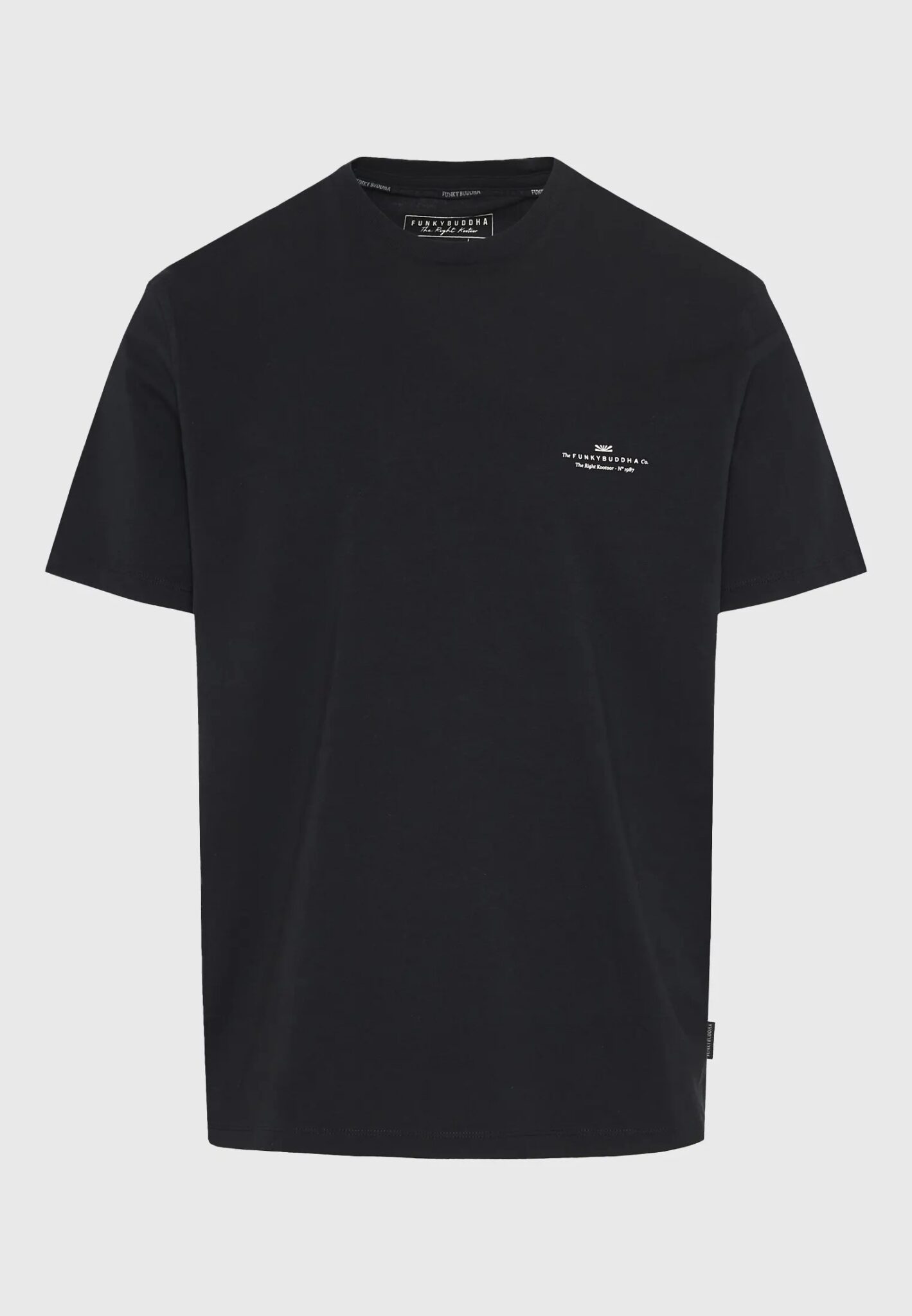 FUNKY BUDDHA ΑΝΔΡΙΚΉ ΜΠΛΟΎΖΑ ΜΕ ΚΟΝΤΌ ΜΑΝΊΚΙ BASIC | BLACK FUNKY BUDDHA ΑΝΔΡΙΚΉ ΜΠΛΟΎΖΑ ΜΕ ΚΟΝΤΌ ΜΑΝΊΚΙ BASIC | BLACK