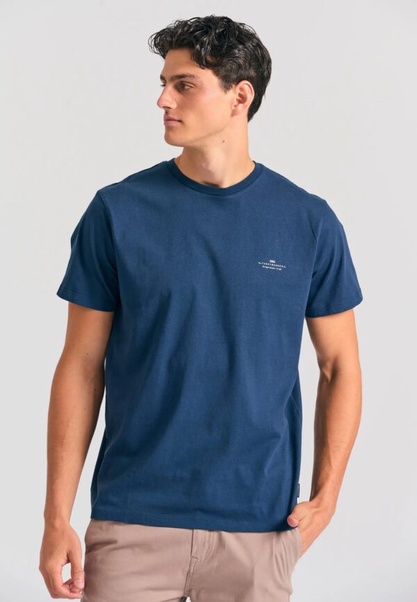 FUNKY BUDDHA ΑΝΔΡΙΚΉ ΜΠΛΟΎΖΑ ΜΕ ΚΟΝΤΌ ΜΑΝΊΚΙ BASIC | DARK BLUE