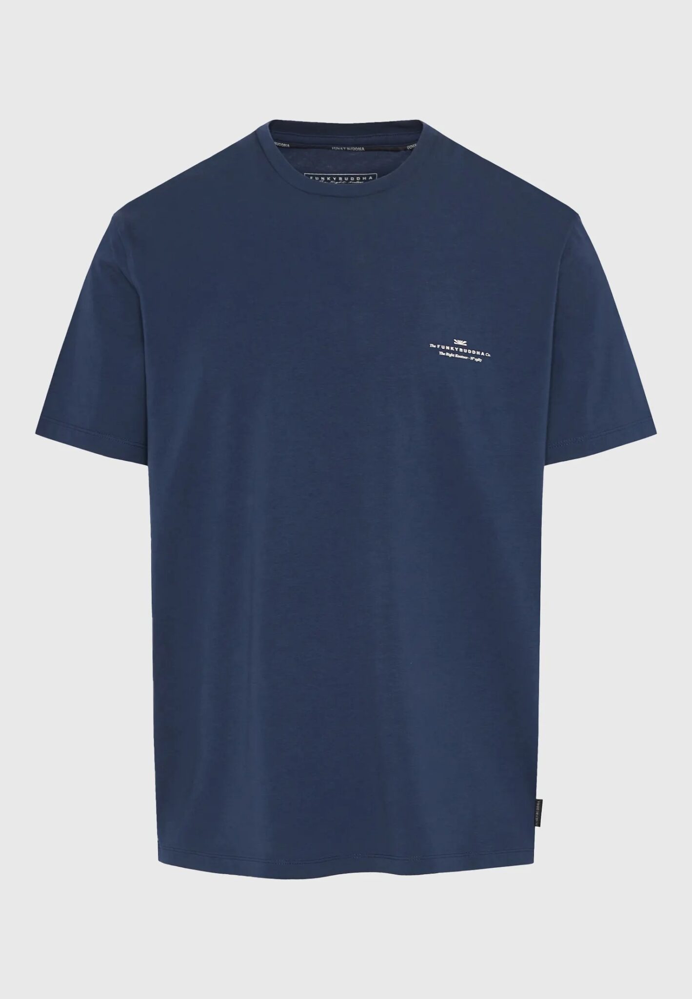 FUNKY BUDDHA ΑΝΔΡΙΚΉ ΜΠΛΟΎΖΑ ΜΕ ΚΟΝΤΌ ΜΑΝΊΚΙ BASIC | DARK BLUE FUNKY BUDDHA ΑΝΔΡΙΚΉ ΜΠΛΟΎΖΑ ΜΕ ΚΟΝΤΌ ΜΑΝΊΚΙ BASIC | DARK BLUE