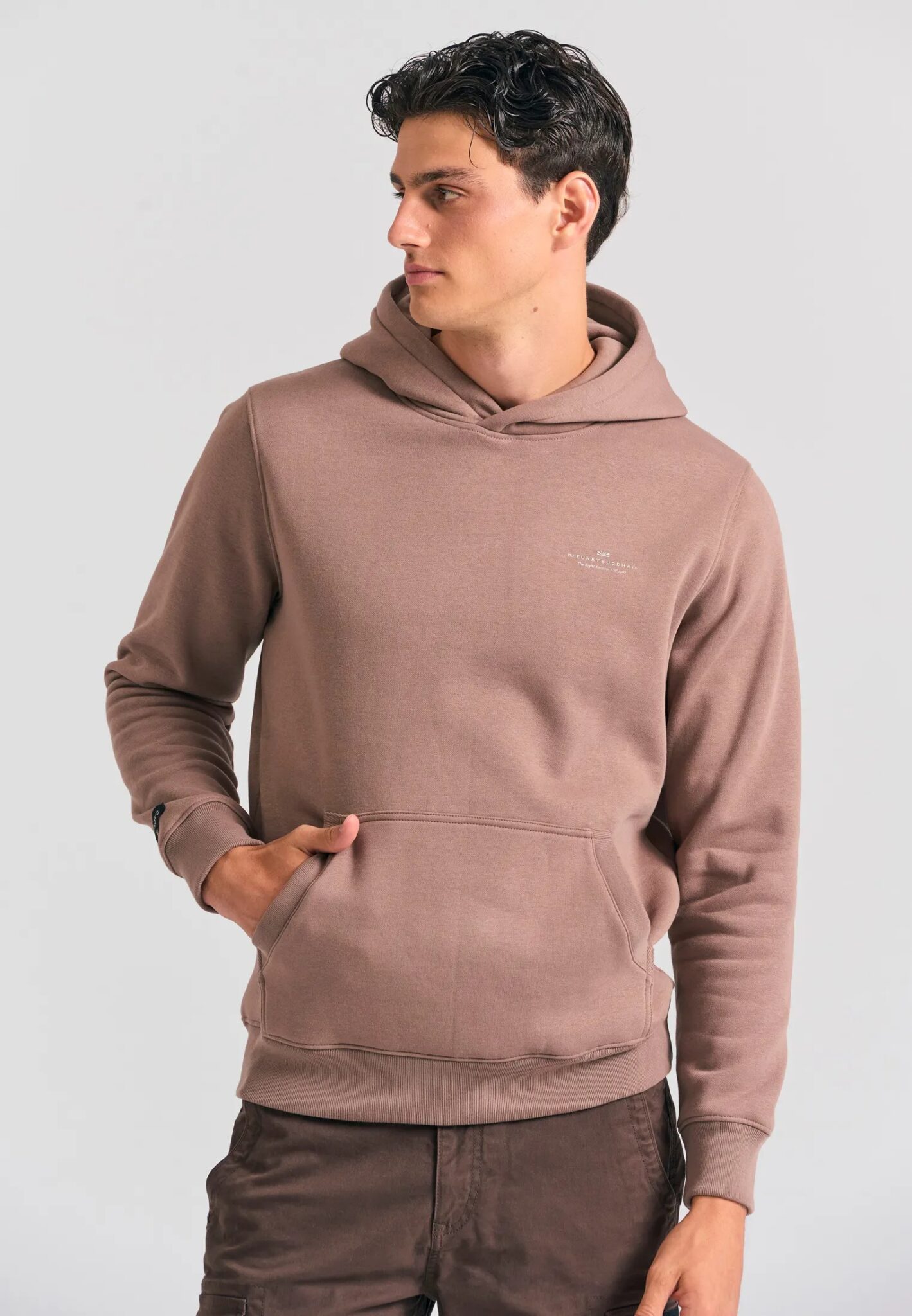 FUNKY BUDDHA ΑΝΔΡΙΚΉ ΜΠΛΟΎΖΑ ΜΕ ΜΑΚΡΎ ΜΑΝΊΚΙ | DARK GREEN