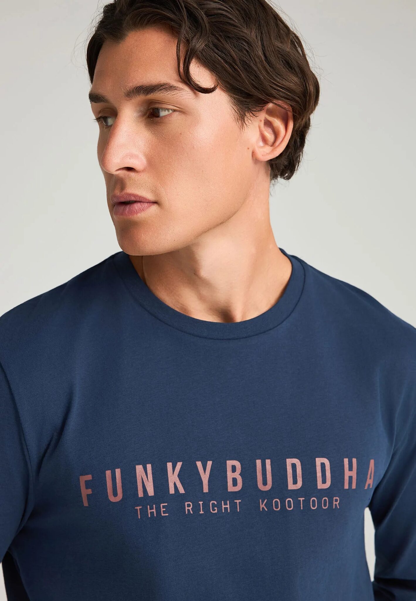 FUNKY BUDDHA ΑΝΔΡΙΚΉ ΜΠΛΟΎΖΑ ΜΕ ΜΑΚΡΎ ΜΑΝΊΚΙ | DARK BLUE FUNKY BUDDHA ΑΝΔΡΙΚΉ ΜΠΛΟΎΖΑ ΜΕ ΜΑΚΡΎ ΜΑΝΊΚΙ | DARK BLUE