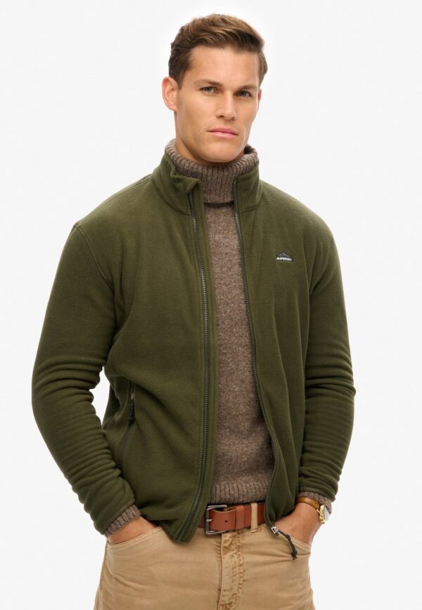SUPERDRY POLAR FLEECE FULL ZIP ΦΟΥΤΕΡ ΑΝΔΡΙΚΟ | OLIVE