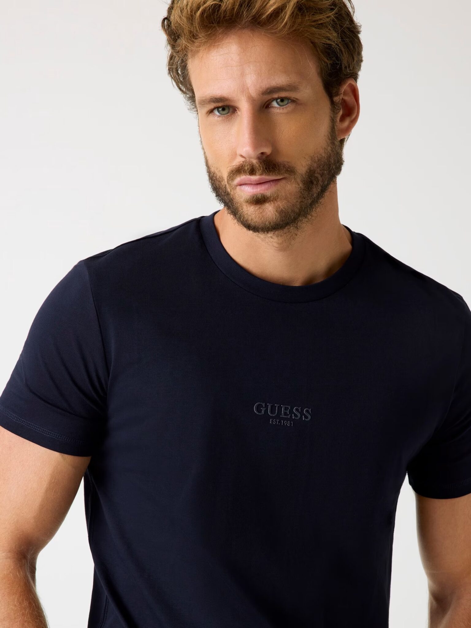 GUESS AIDY CN SS TEE ΜΠΛΟΥΖΑ ΑΝΔΡΙΚΟ | BLUE GUESS AIDY CN SS TEE ΜΠΛΟΥΖΑ ΑΝΔΡΙΚΟ | BLUE