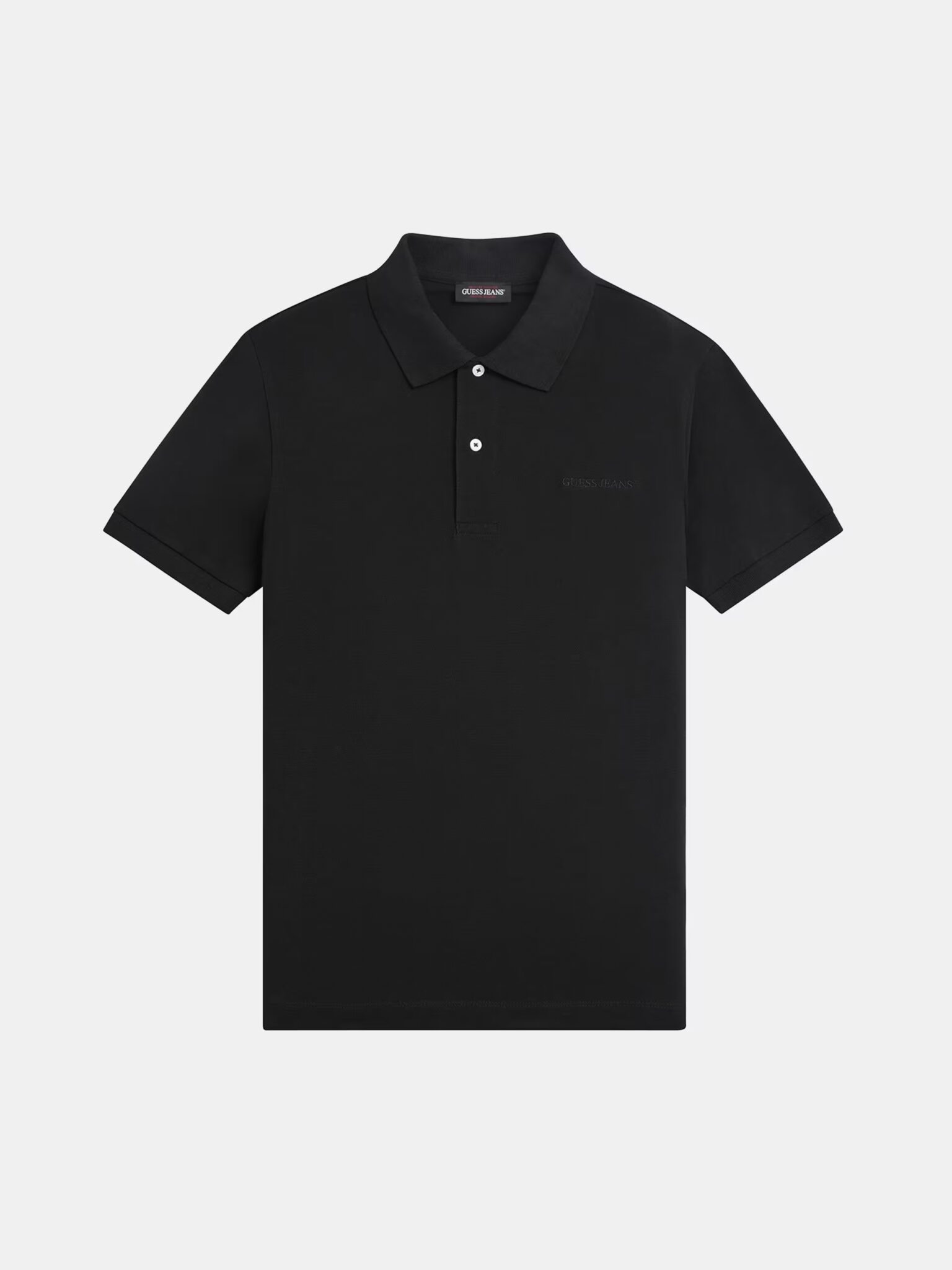 GUESS JEANS EMBRO LOGO POLO ΜΠΛΟΥΖΑ ΑΝΔΡΙΚΟ | BLACK GUESS JEANS EMBRO LOGO POLO ΜΠΛΟΥΖΑ ΑΝΔΡΙΚΟ | BLACK