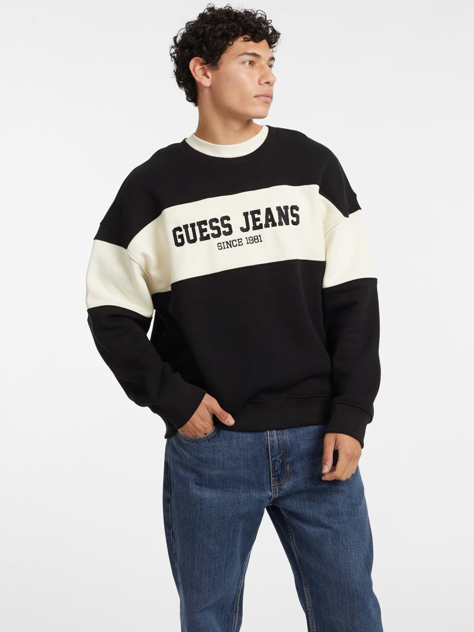 GUESS JEANS HORIZONT STRIPE SWEAT ΦΟΥΤΕΡ ΑΝΔΡΙΚΟ | BLACK GUESS JEANS HORIZONT STRIPE SWEAT ΦΟΥΤΕΡ ΑΝΔΡΙΚΟ | BLACK