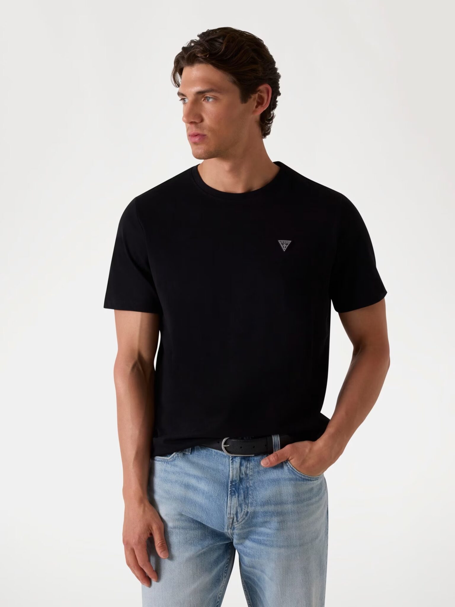 GUESS JEANS REG PKT TEE ΜΠΛΟΥΖΑ ΑΝΔΡΙΚΟ | WHITE