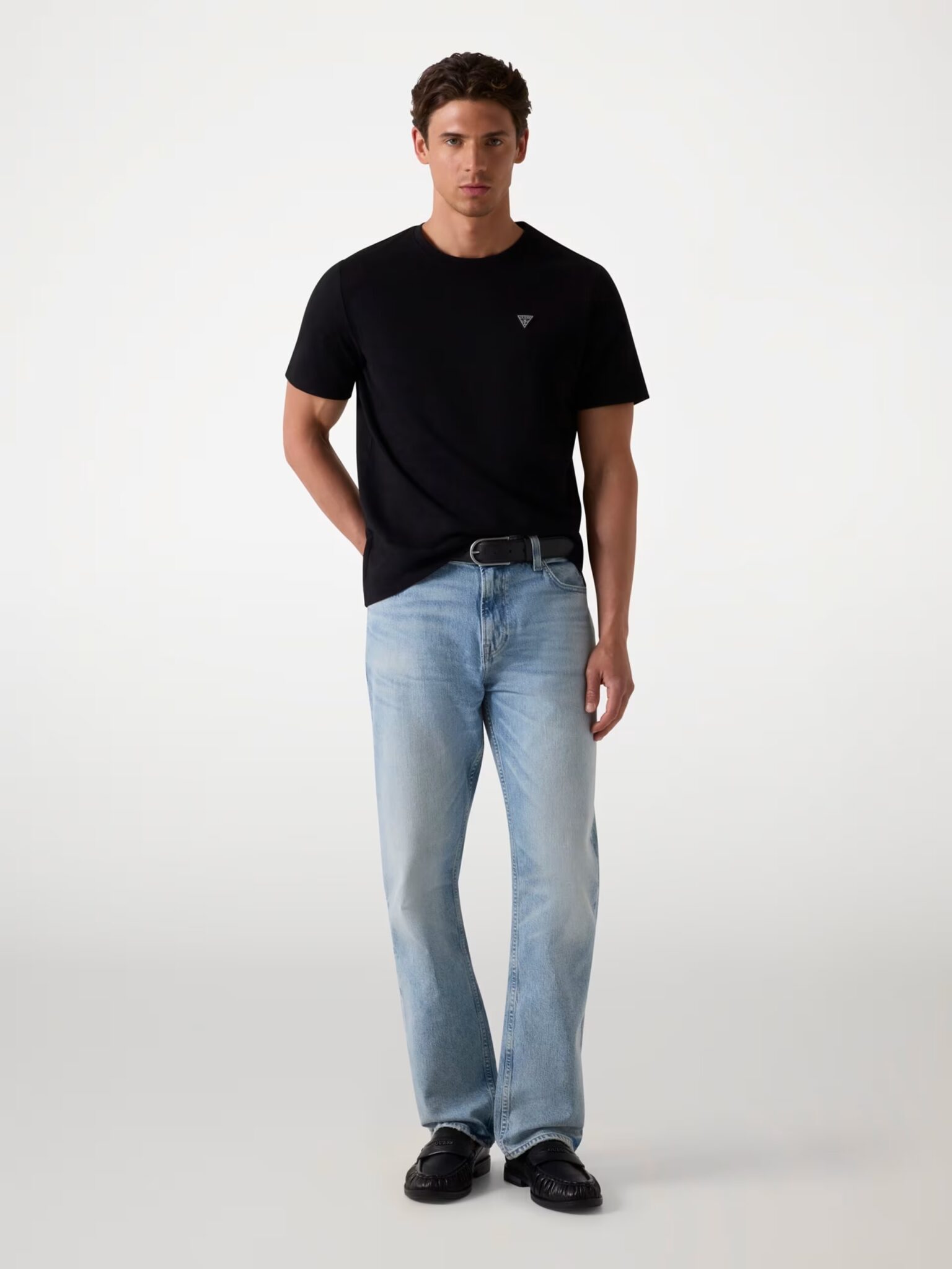 GUESS JEANS REG PKT TEE ΜΠΛΟΥΖΑ ΑΝΔΡΙΚΟ | WHITE