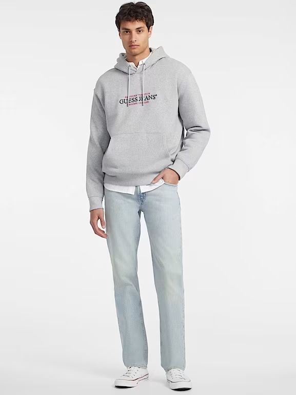 GUESS JEANS HOOD REG AMERICA TRAD SWEAT ΦΟΥΤΕΡ ΑΝΔΡΙΚΟ | GREY GUESS JEANS HOOD REG AMERICA TRAD SWEAT ΦΟΥΤΕΡ ΑΝΔΡΙΚΟ | GREY