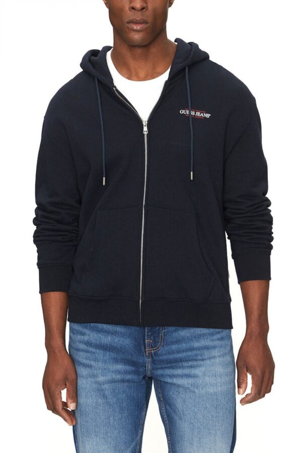 GUESS JEANS GJ ZIP HOOD REG AM T ΦΟΥΤΕΡ ΑΝΔΡΙΚΟ | DARK BLUE