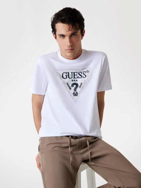 GUESS  TRIANGLE TEE ΜΠΛΟΥΖΑ ΑΝΔΡΙΚΟ | WHITE
