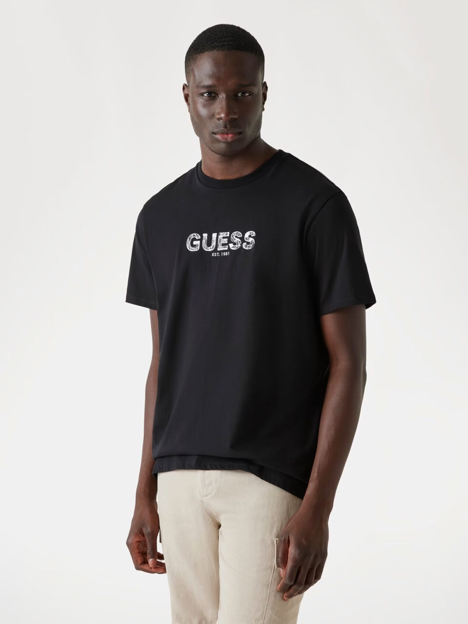 GUESS JEANS REG PKT TEE ΜΠΛΟΥΖΑ ΑΝΔΡΙΚΟ | WHITE