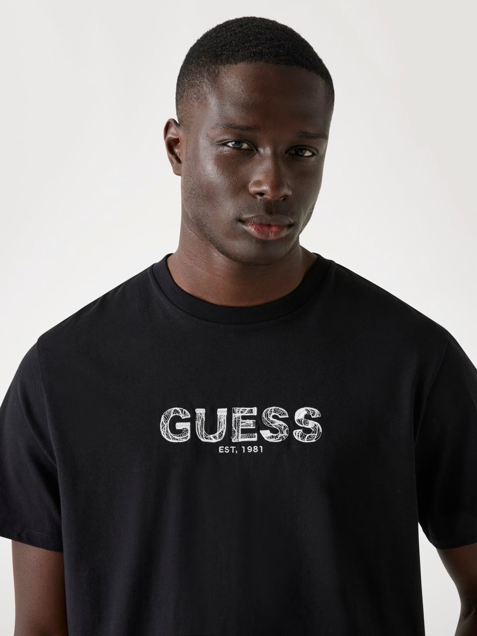 GUESS EMBROIDERY LOGO ΜΠΛΟΥΖΑ ΑΝΔΡΙΚΟ | BLACK GUESS EMBROIDERY LOGO ΜΠΛΟΥΖΑ ΑΝΔΡΙΚΟ | BLACK