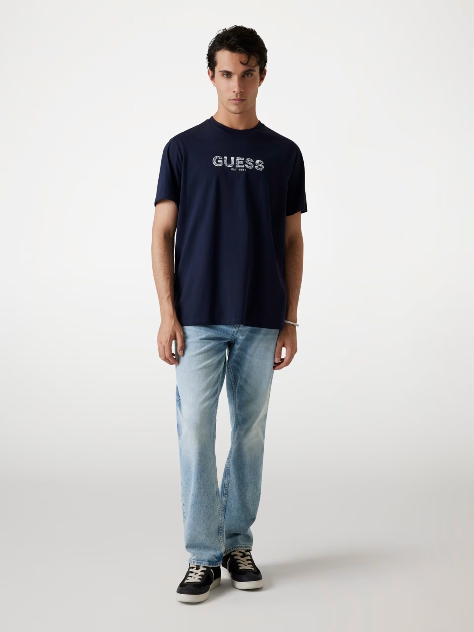 GUESS JEANS REG PKT TEE ΜΠΛΟΥΖΑ ΑΝΔΡΙΚΟ | WHITE