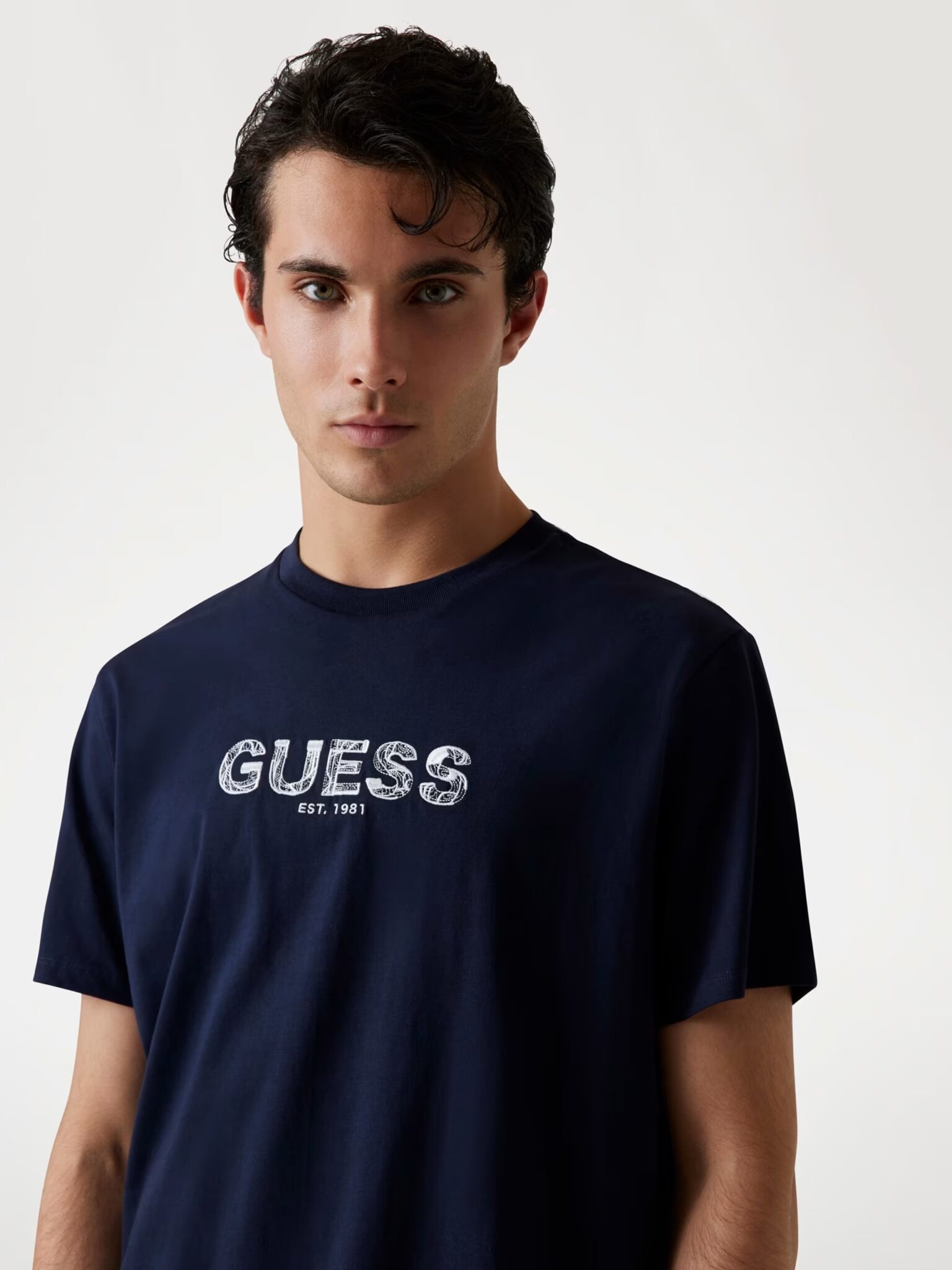 GUESS EMBROIDERY LOGO ΜΠΛΟΥΖΑ ΑΝΔΡΙΚΟ | BLUE GUESS EMBROIDERY LOGO ΜΠΛΟΥΖΑ ΑΝΔΡΙΚΟ | BLUE