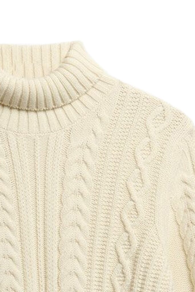 SUPERDRY JACOB CABLE ROLL NECK JUMPER ΠΛΕΚΤΟ ΑΝΔΡΙΚΟ | SAND