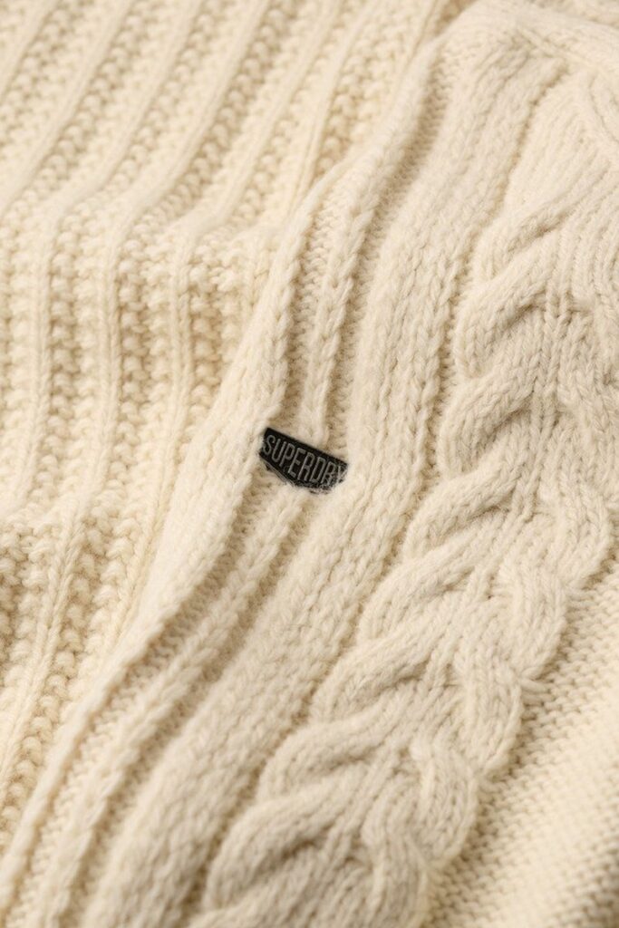 SUPERDRY JACOB CABLE ROLL NECK JUMPER ΠΛΕΚΤΟ ΑΝΔΡΙΚΟ | SAND
