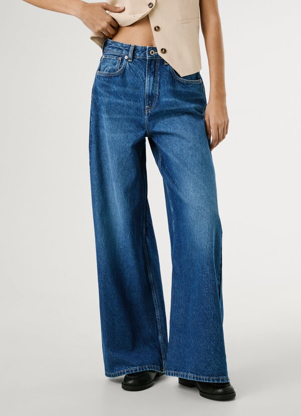 PEPE JEANS WIDE LEG JEANS UHW JAIMY 32 ΠΑΝΤΕΛΟΝΙ ΓΥΝΑΙΚΕΙΟ | BLUE PEPE JEANS WIDE LEG JEANS UHW JAIMY 32 ΠΑΝΤΕΛΟΝΙ ΓΥΝΑΙΚΕΙΟ | BLUE