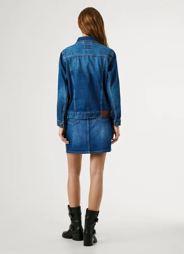 PEPE JEANS REGULAR JACKET ΜΠΟΥΦΑΝ ΓΥΝΑΙΚΕΙΟ | BLUE PEPE JEANS REGULAR JACKET ΜΠΟΥΦΑΝ ΓΥΝΑΙΚΕΙΟ | BLUE