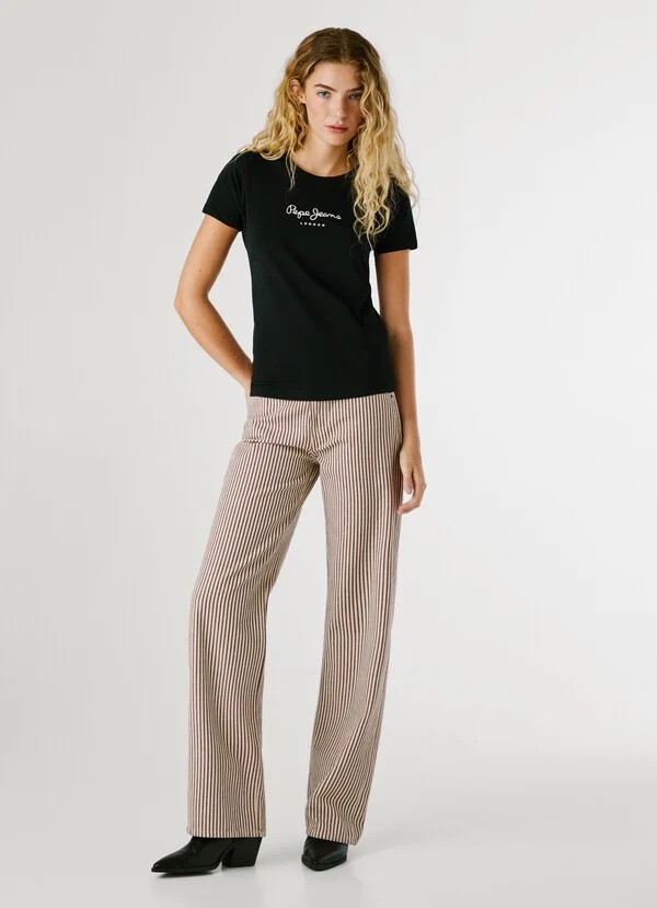 PEPE JEANS ESSENTIALS NEW VIRGINIA LS N  ΜΠΛΟΥΖΑ ΓΥΝΑΙΚΕΙΟ | BLACK