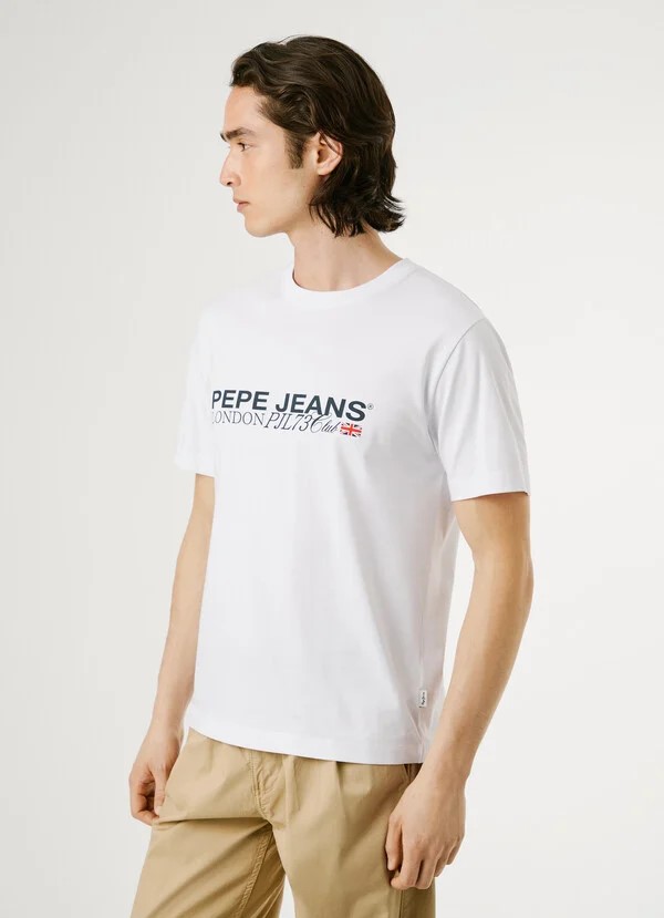 PEPE JEANS MATTHEW TEE ΜΠΛΟΥΖΑ ΑΝΔΡΙΚΟ | WHITE PEPE JEANS MATTHEW TEE ΜΠΛΟΥΖΑ ΑΝΔΡΙΚΟ | WHITE