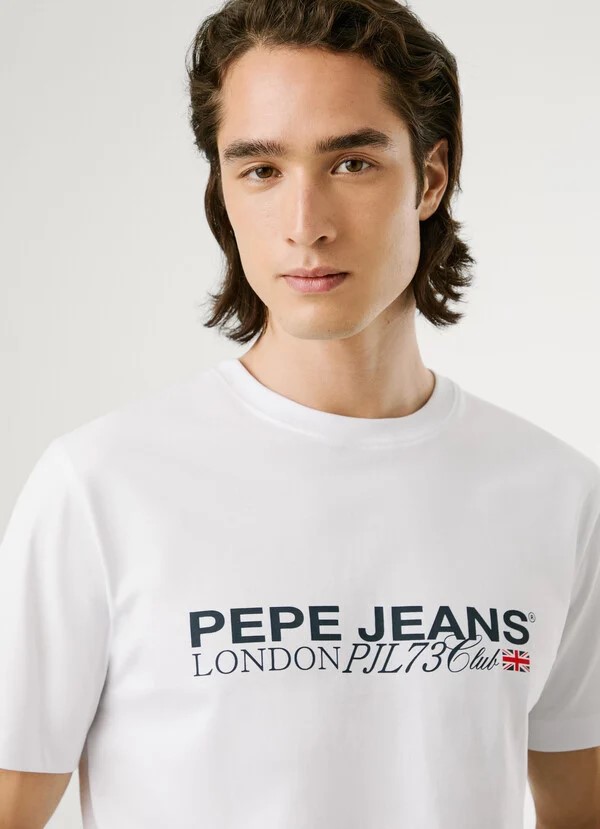 PEPE JEANS MATTHEW TEE ΜΠΛΟΥΖΑ ΑΝΔΡΙΚΟ | WHITE PEPE JEANS MATTHEW TEE ΜΠΛΟΥΖΑ ΑΝΔΡΙΚΟ | WHITE
