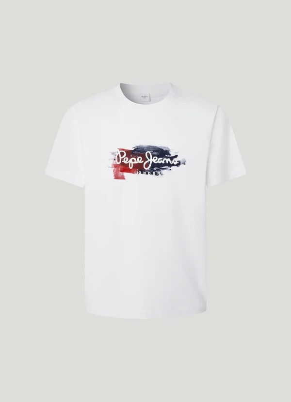 PEPE JEANS TREY TEE ΜΠΛΟΥΖΑ ΑΝΔΡΙΚΟ | WHITE PEPE JEANS TREY TEE ΜΠΛΟΥΖΑ ΑΝΔΡΙΚΟ | WHITE