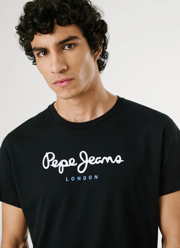 PEPE JEANS EGGO N  ΜΠΛΟΥΖΑ ΑΝΔΡΙΚΟ | BLACK PEPE JEANS EGGO N  ΜΠΛΟΥΖΑ ΑΝΔΡΙΚΟ | BLACK