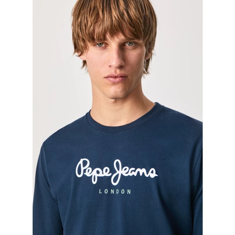 PEPE JEANS EGGO LONG N  ΜΠΛΟΥΖΑ ΑΝΔΡΙΚΟ | DARK BLUE PEPE JEANS EGGO LONG N  ΜΠΛΟΥΖΑ ΑΝΔΡΙΚΟ | DARK BLUE