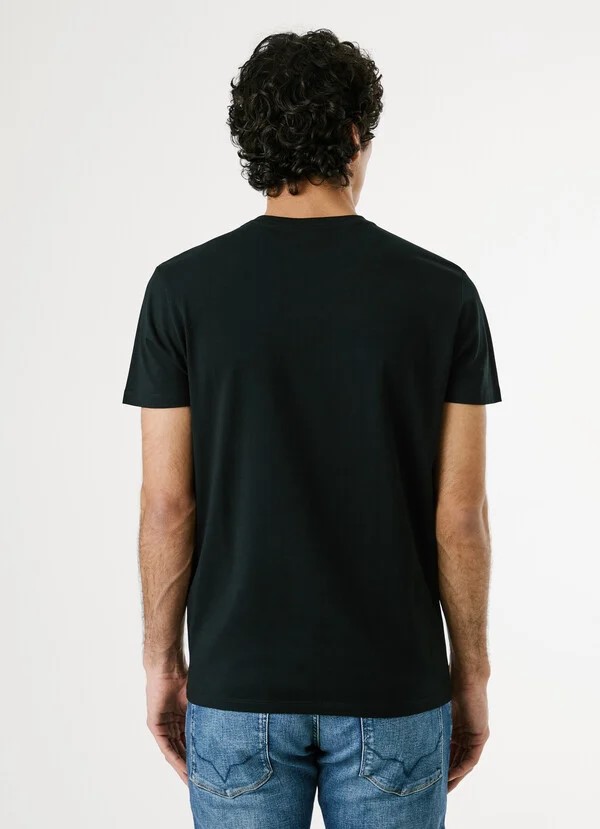 PEPE JEANS ORIGINAL STRETCH N  ΜΠΛΟΥΖΑ ΑΝΔΡΙΚΟ | BLACK PEPE JEANS ORIGINAL STRETCH N  ΜΠΛΟΥΖΑ ΑΝΔΡΙΚΟ | BLACK