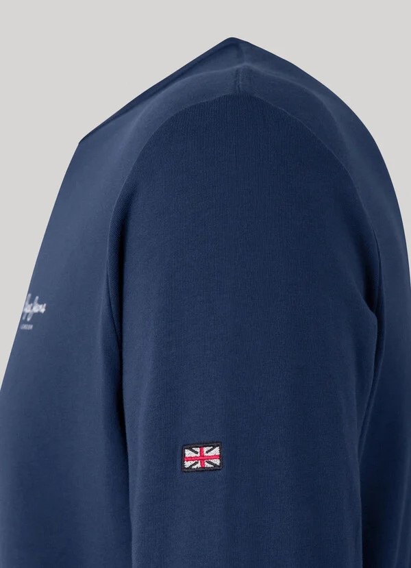 PEPE JEANS ORIGINAL BASIC 2 LONG  ΜΠΛΟΥΖΑ ΑΝΔΡΙΚΟ | DARK BLUE PEPE JEANS ORIGINAL BASIC 2 LONG  ΜΠΛΟΥΖΑ ΑΝΔΡΙΚΟ | DARK BLUE