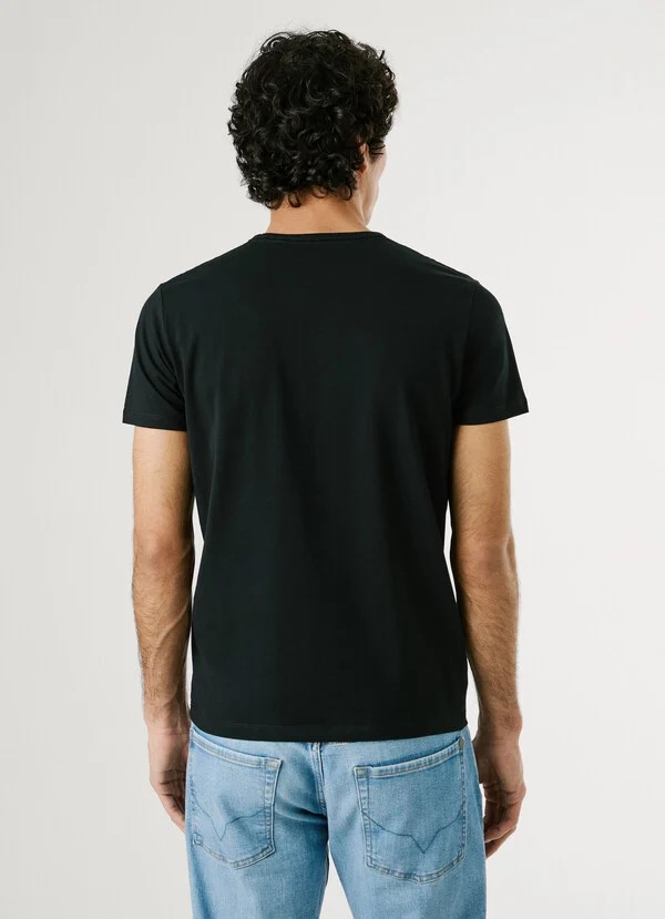 PEPE JEANS ORIGINAL BASIC 3N  ΜΠΛΟΥΖΑ ΑΝΔΡΙΚΟ | BLACK PEPE JEANS ORIGINAL BASIC 3N  ΜΠΛΟΥΖΑ ΑΝΔΡΙΚΟ | BLACK