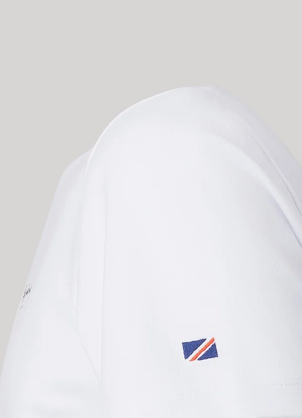 PEPE JEANS ORIGINAL BASIC 3N  ΜΠΛΟΥΖΑ ΑΝΔΡΙΚΟ | WHITE PEPE JEANS ORIGINAL BASIC 3N  ΜΠΛΟΥΖΑ ΑΝΔΡΙΚΟ | WHITE