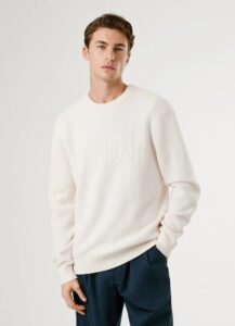 PEPE JEANS PHINEAS ΠΛΕΚΤΟ ΑΝΔΡΙΚΟ | OFF WHITE