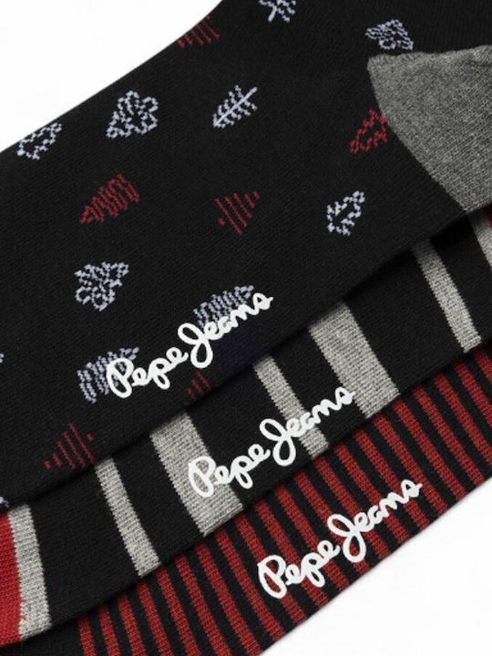 PEPE JEANS XMAS TREE CR 3P ΚΑΛΤΣΕΣ ΑΝΔΡΙΚΟ | BLACK PEPE JEANS XMAS TREE CR 3P ΚΑΛΤΣΕΣ ΑΝΔΡΙΚΟ | BLACK