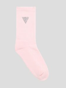 GUESS ATHLEISURE RHINESTONES TRIANGLE SPORT SOC ΚΑΛΤΣΕΣ ΓΥΝΑΙΚΕΙΟ | PINK