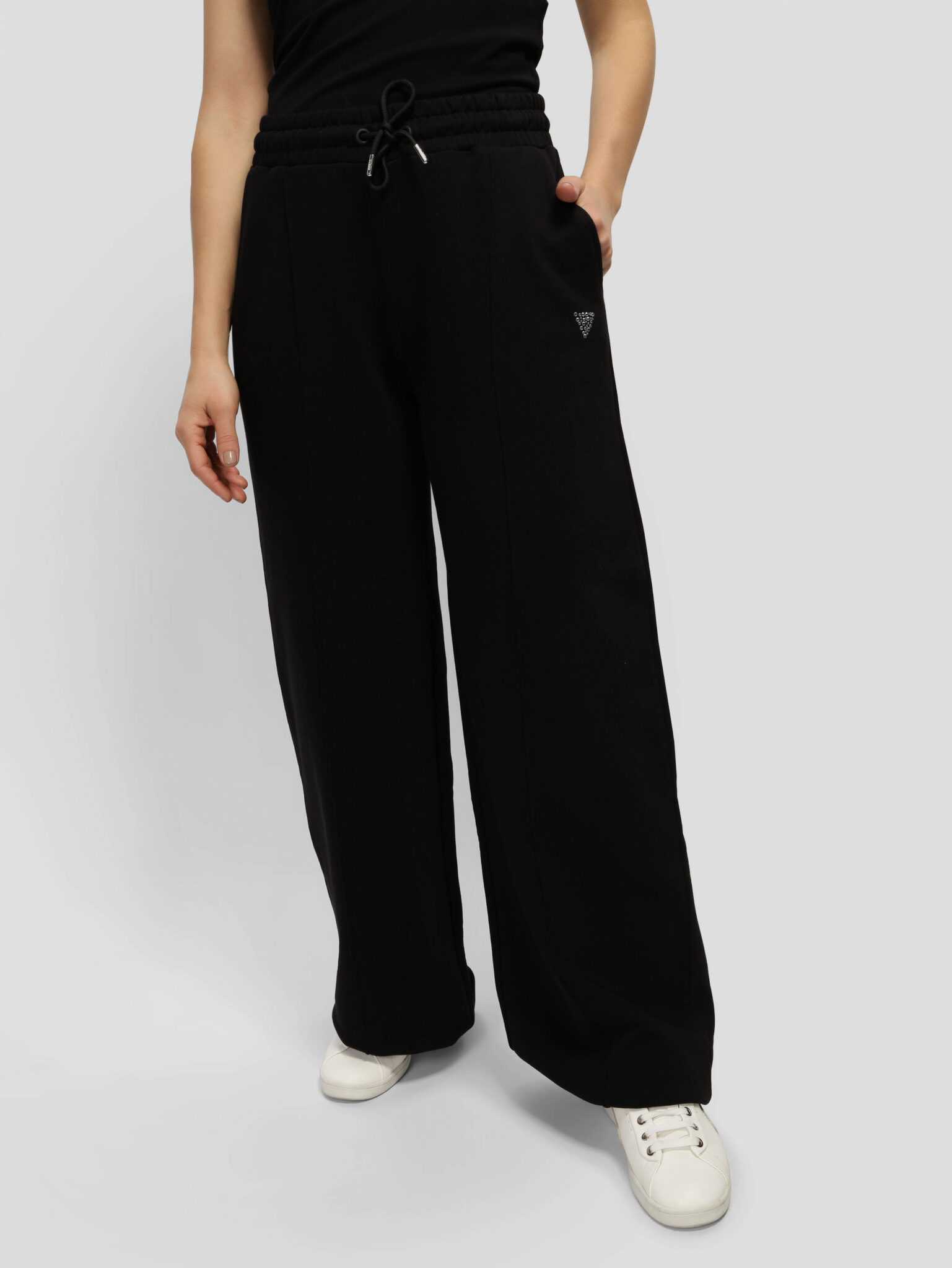 GUESS ATHLEISURE CARLA FLARE PANTS ΠΑΝΤΕΛΟΝΙ ΓΥΝΑΙΚΕΙΟ | BLACK
