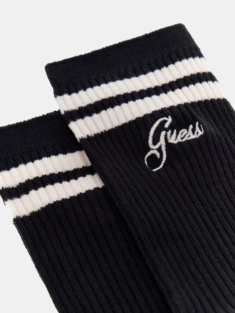GUESS ATHLEISURE COLLEGE SOCKS ΚΑΛΤΣΕΣ ΓΥΝΑΙΚΕΙΟ | BLACK