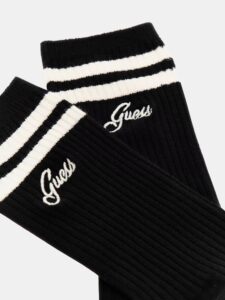 GUESS ATHLEISURE COLLEGE SOCKS ΚΑΛΤΣΕΣ ΓΥΝΑΙΚΕΙΟ | BLACK